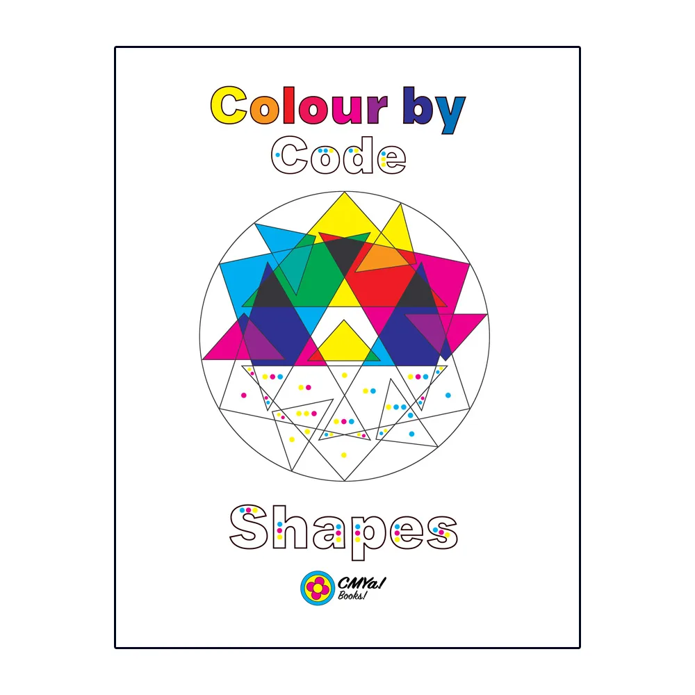 Colour by Code Shapes activity book cover
