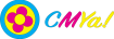 CMYa! logo with a circle on the right with a cyan outer ring and a yellow inner circle that contains a magenta flower with a yellow circle at center. The work CMYa! is to the right, with the C in cyan, M in magenta, and Ya! in yellow